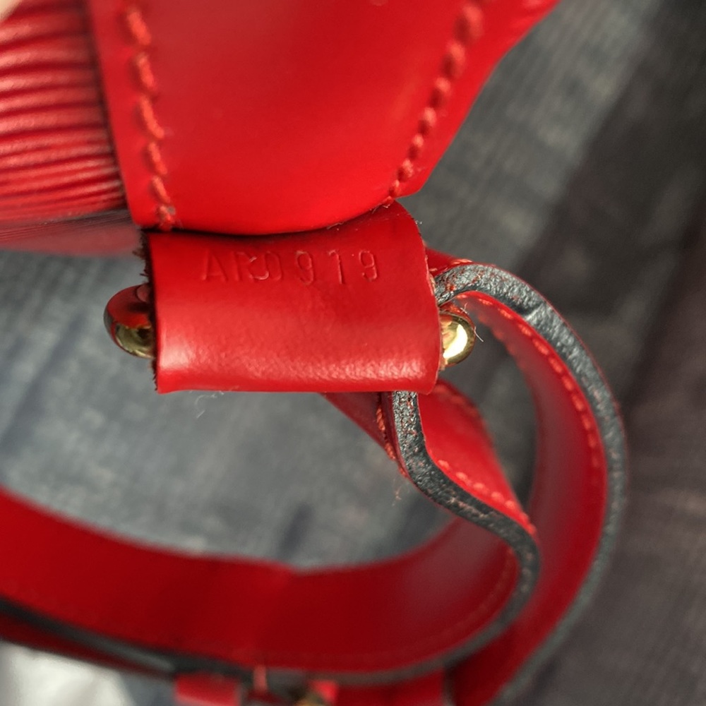 Authentic Louis Vuitton Petit Noe Red - Picture 12 of 16